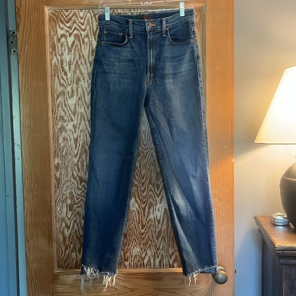 Mother High Waisted Rider Ankle Step Fray, Loafers and Lassos - 28 - Picture 6 of 11